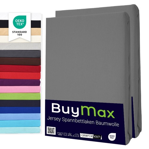 2er set spannbettlaken jersey - spannbettlaken,