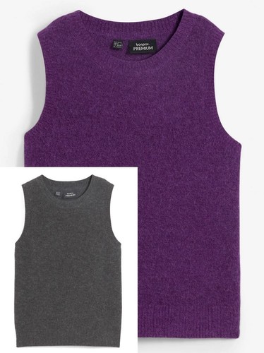 Damen pullunder grau alpaka - damen,