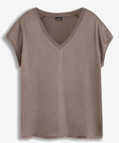 Damen shirt taupe braun - taupe,