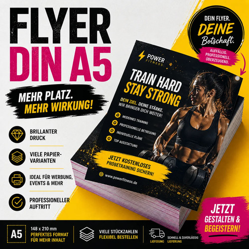 Flyer din drucken lassen - drucken,