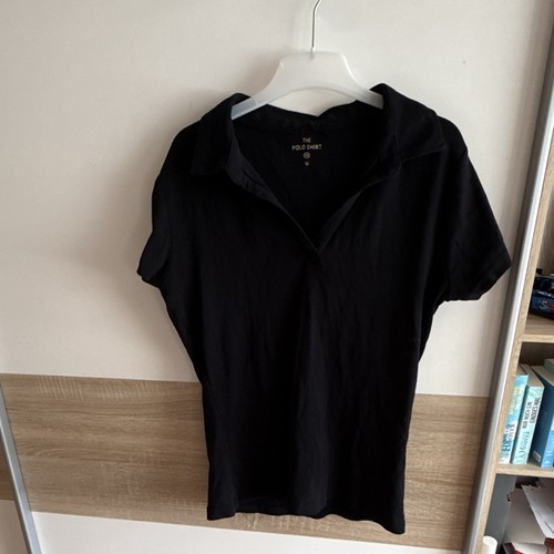 Schwarzes auschnitt shirt - v, t-shirt