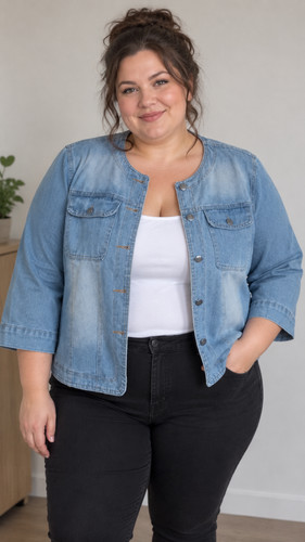 Jeansjcke damen 48 - jeansjcke,