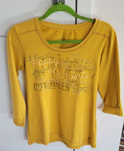 Senffarbenes shirt mit 4 - senffarbenes, 3/4
