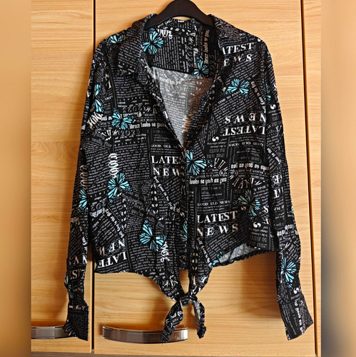 Damen bluse mit - mit, motiv,