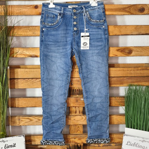 Karostar damen jeans leo denim - leo,