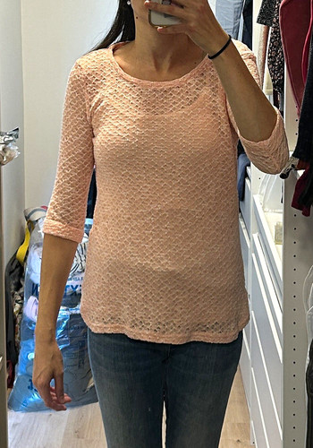 Damen pullover spitze rosa - damen,