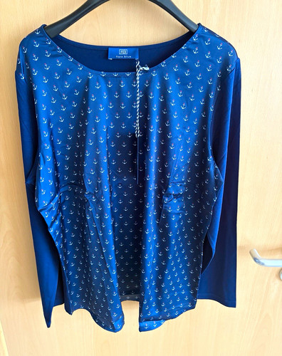 Fiora blue damen shirt 42 - blue,
