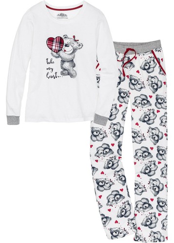 Pyjama mit flanellapplikation - mit,