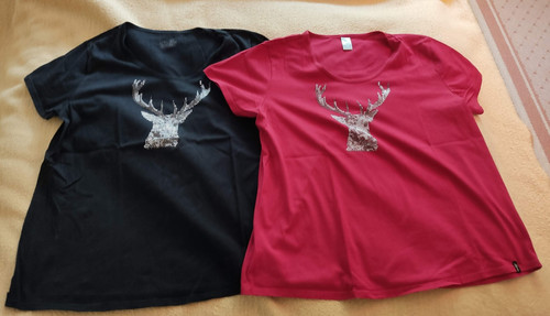 Shirts mit hirschmotiv gr - mit,