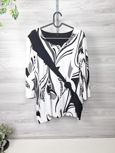 Tunika bluse longshirt schwarz - tunika,