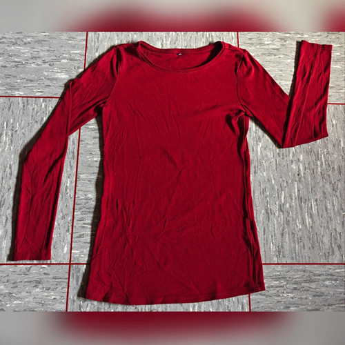 Damen langarmshirt rot langarm - damen,